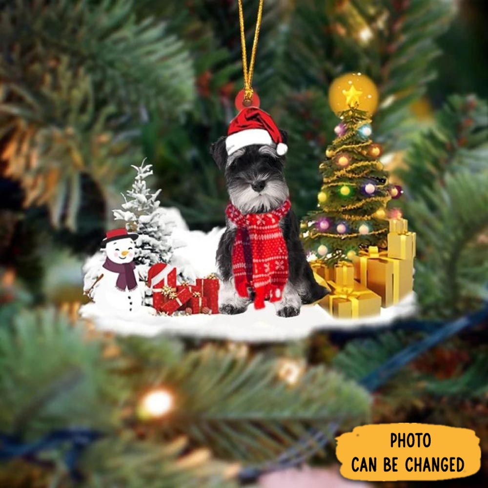 Personalized Miniature Schnauzer Christmas Ornament Adorable Easter Ornament Keepsake