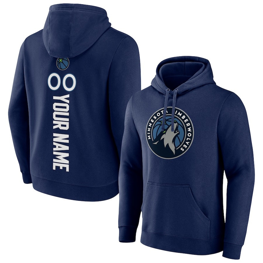 Personalized Minnesota Timberwolves Playmaker Custom Name Number Pullover Hoodie Fan Gifts