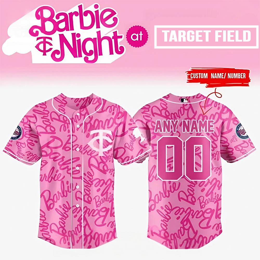 Personalized Minnesota Twins Barbie Night 2025 Baseball Jersey Gifts For Fan Lovers