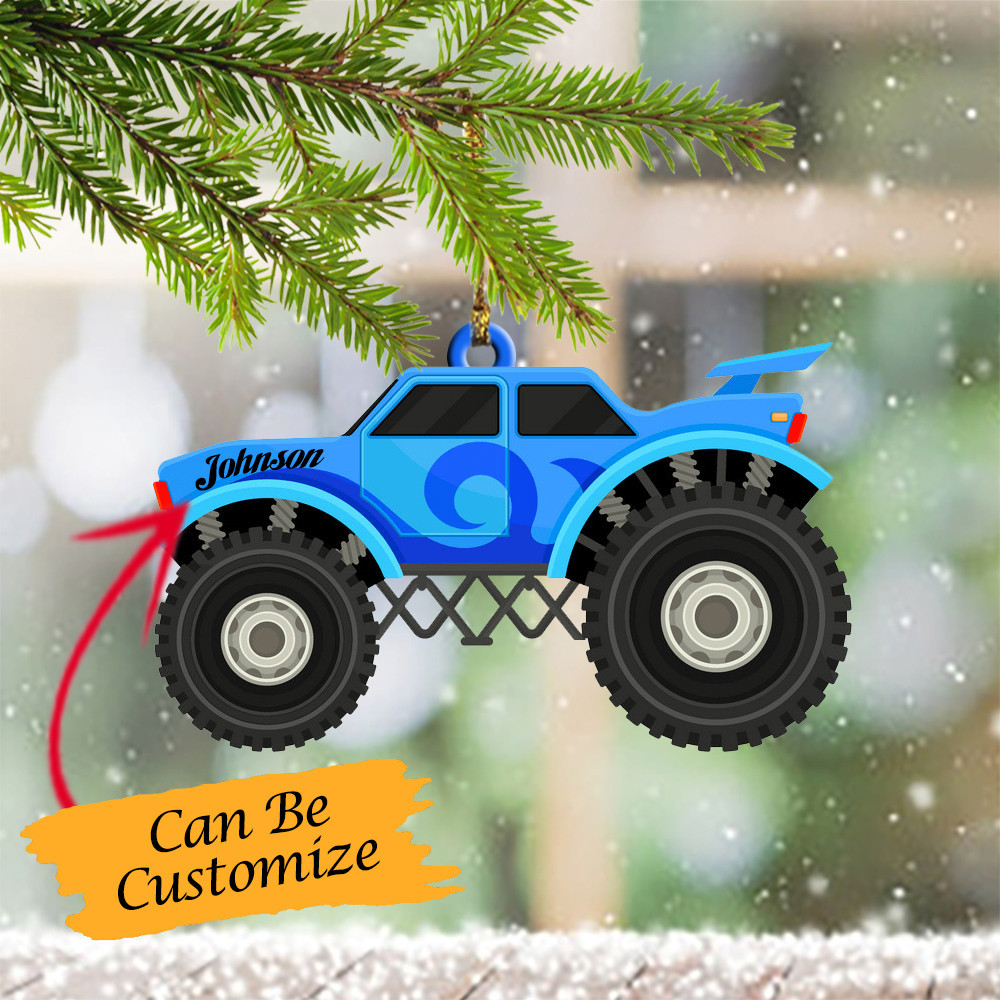 Personalized Monster Truck Ornament Blaze Monster Jam Christmas Tree Ornament Decorations