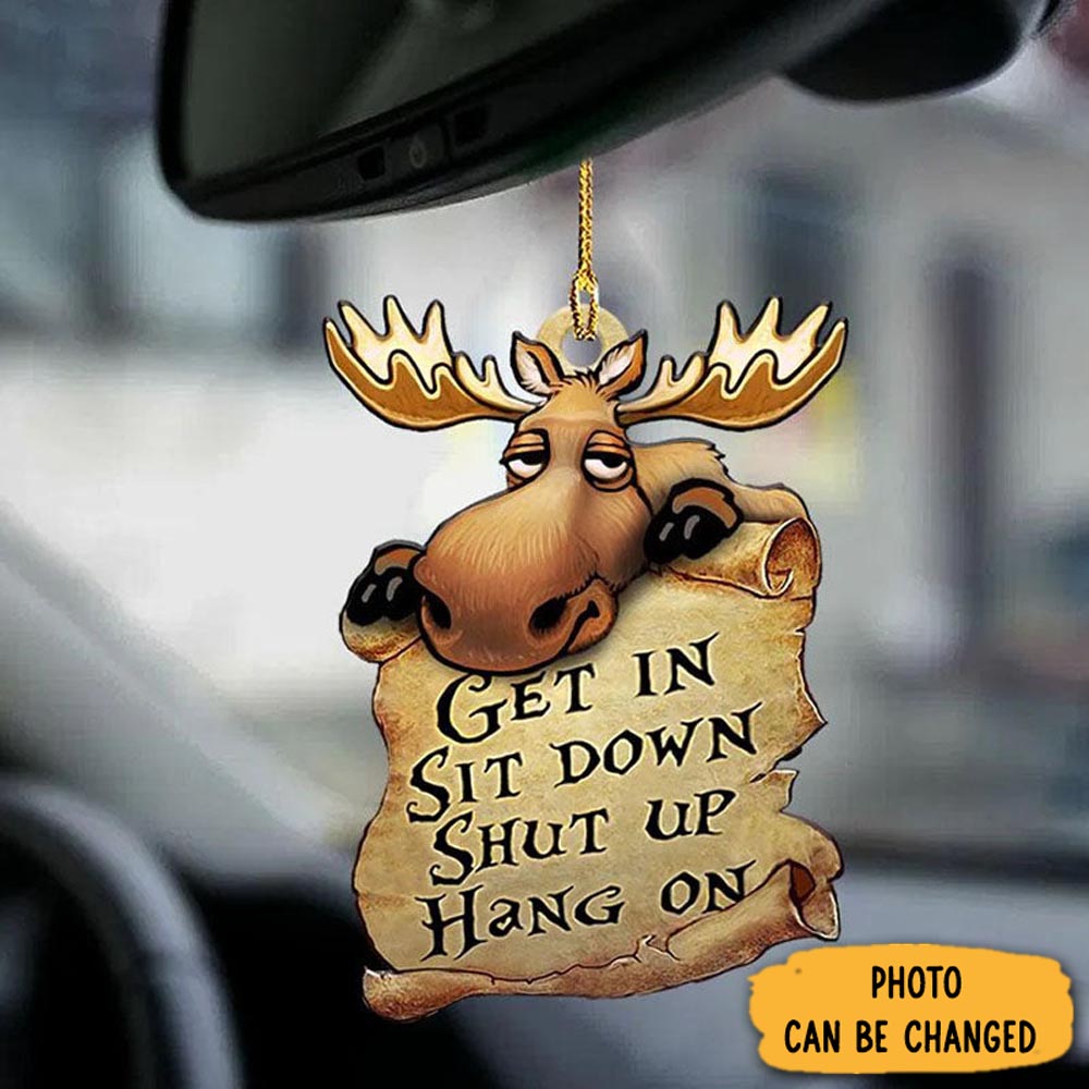 Personalized Moose Get In Ornament Warm Ornament Gift For Family