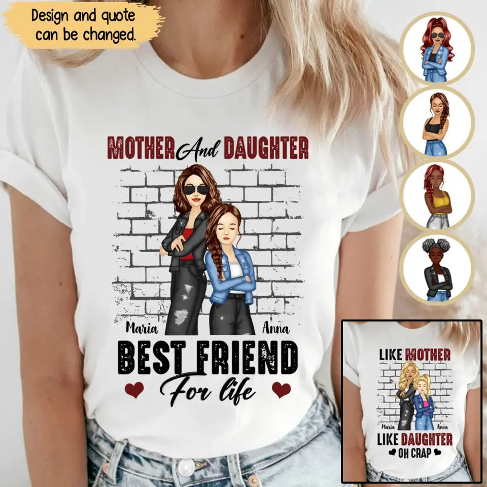 Personalized Mother And Daughter Best Friend For Life T-Shirt Mother's Day Shirt Mother's Day Gift Ideas For Wife
