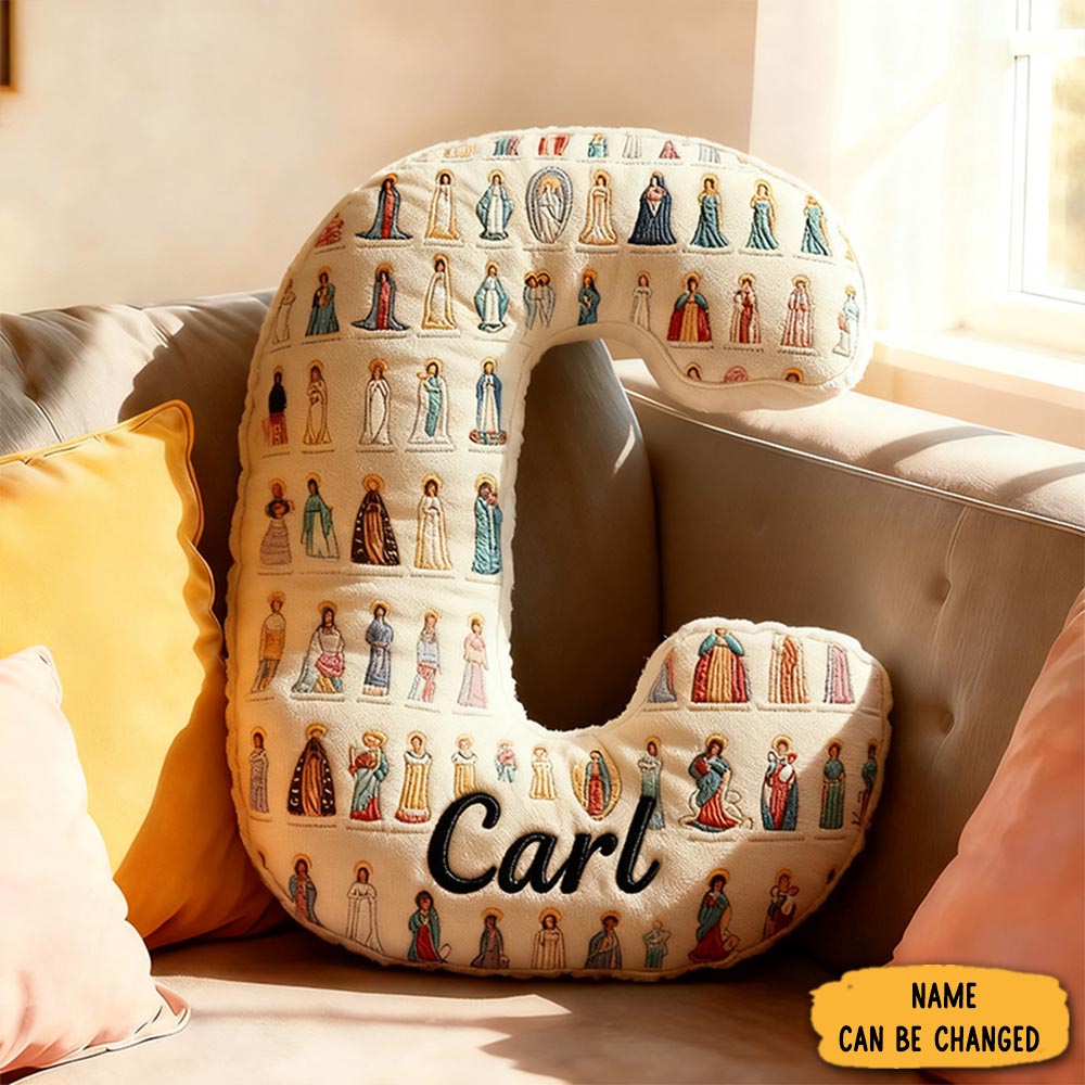 Personalized Mother Of God Pray For Usletter Pillow With Name Home Decor Titles Of Mary Our Lady Graphic 3d Print Pillow Religious Catholic Gift