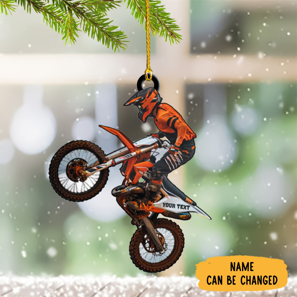 Personalized Motorcycle Christmas Ornament Motorcycle Christmas Tree Ornaments 2024