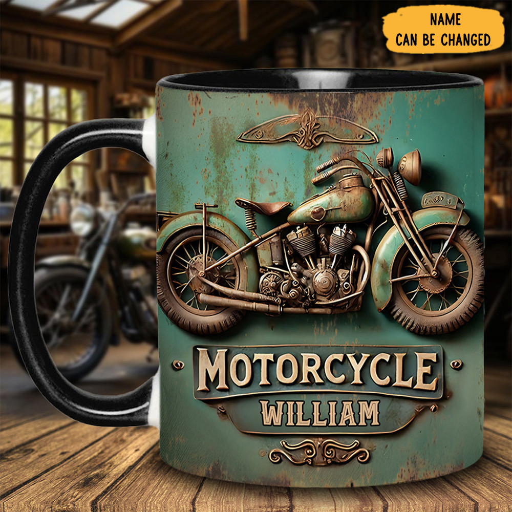 Personalized Motorcycle Lover Mug Vintage Cup Unique Gifts For Bikers