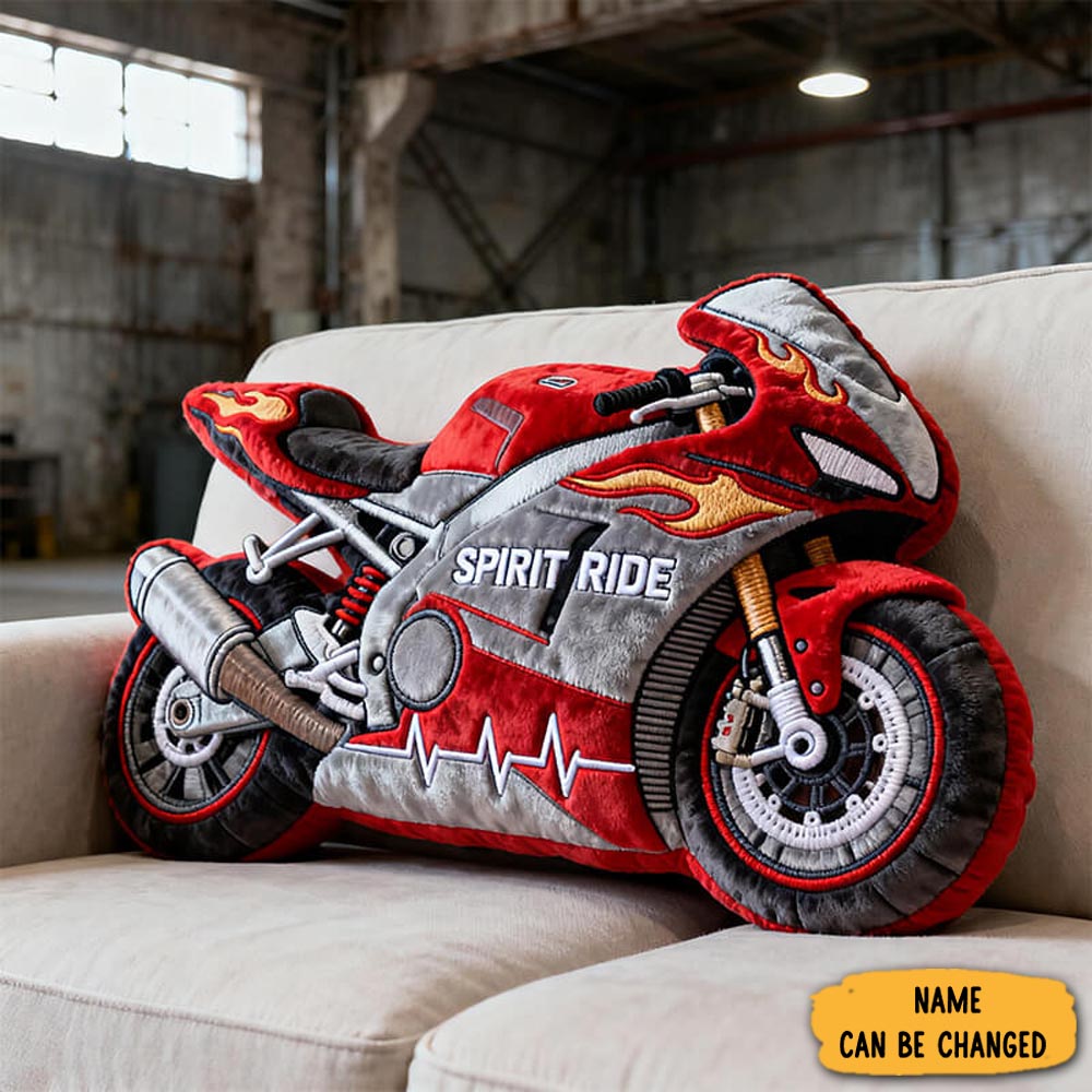 Personalized Motorcycle Pillow Sport Design Sofa Decor Couch Pillow Gifts Ideas