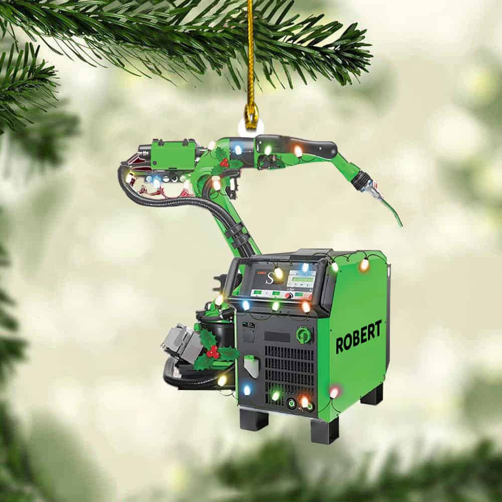 Personalized Multi Color Welder Machine Ornament