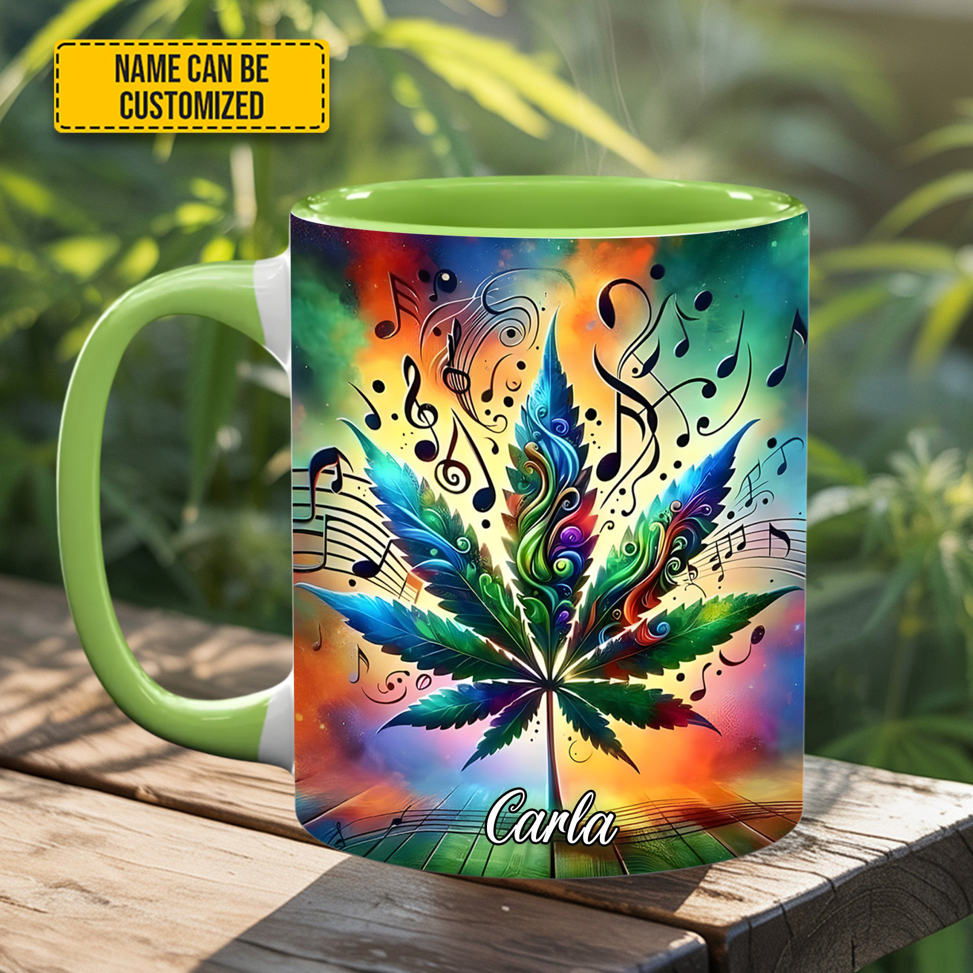 Personalized Music Weed Vibes Mug Music Themed Unique Gifts For Her