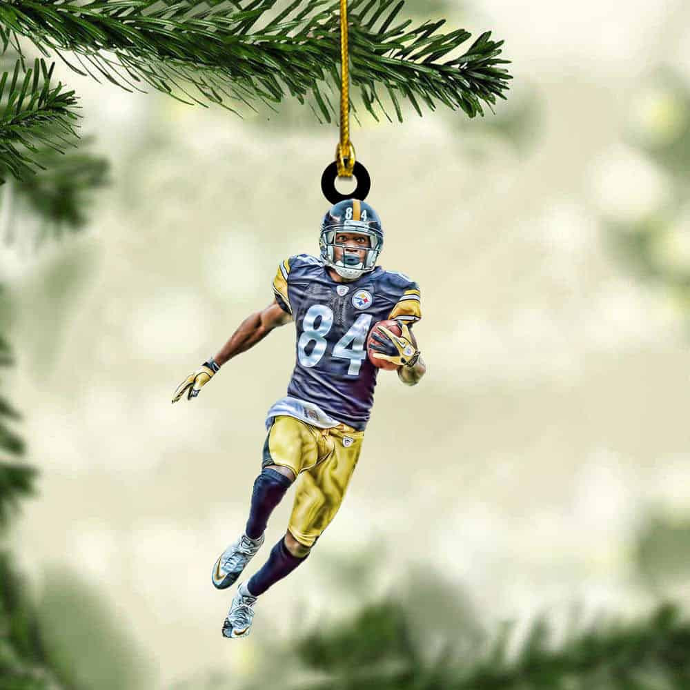 Personalized My Heart Is On That Field Personalized Photo Acrylic Ornament Christmas Gift For Football Lover