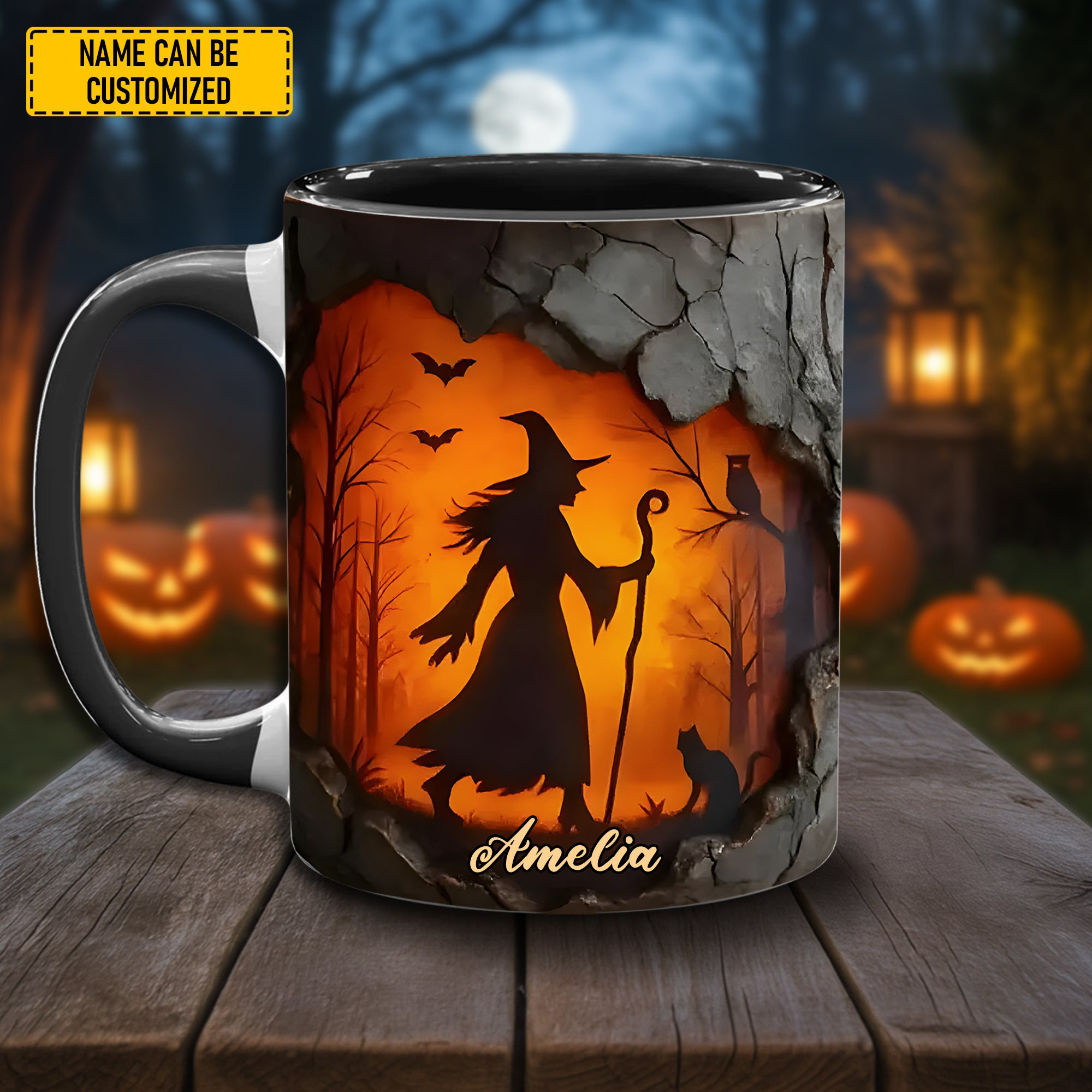 Personalized Mystic Witch Night Mug Custom Coffee Mug Gifts For Witchy Friends
