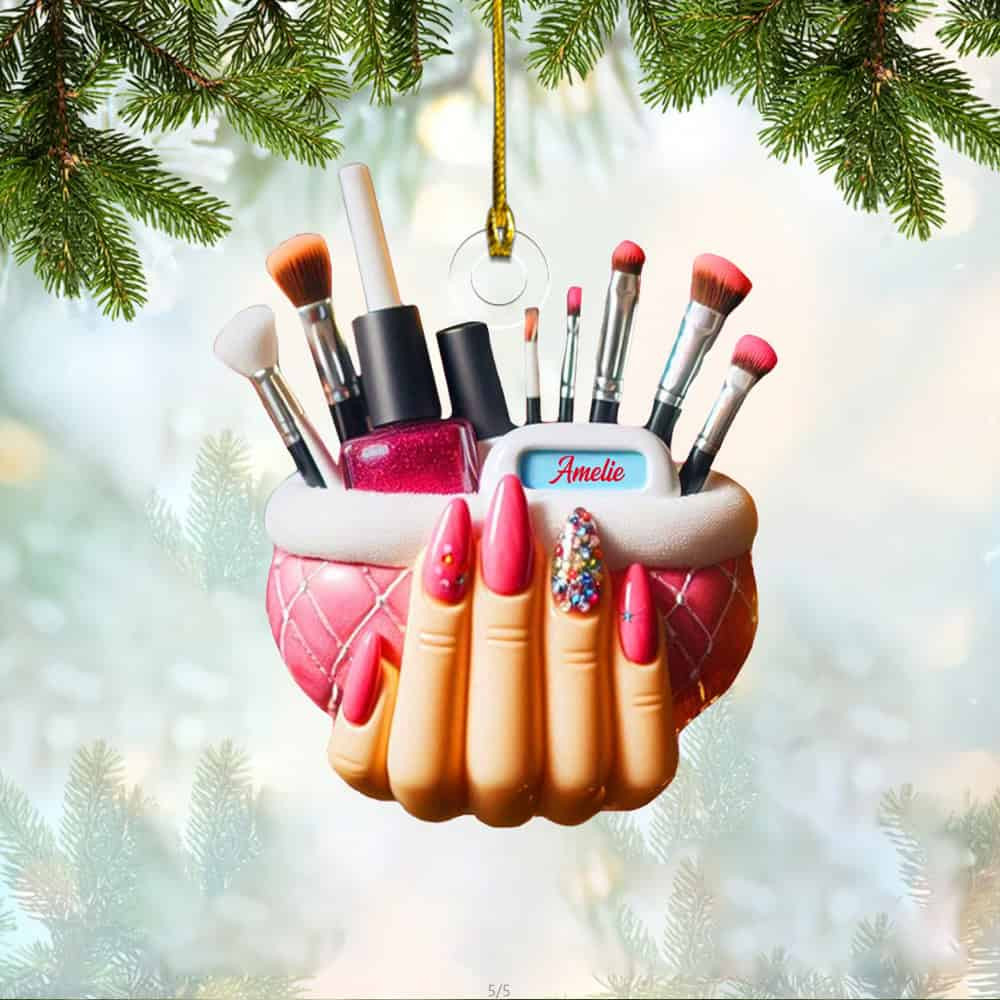 Personalized Nail Tool Christmas Ornament Gift For Nail Lover