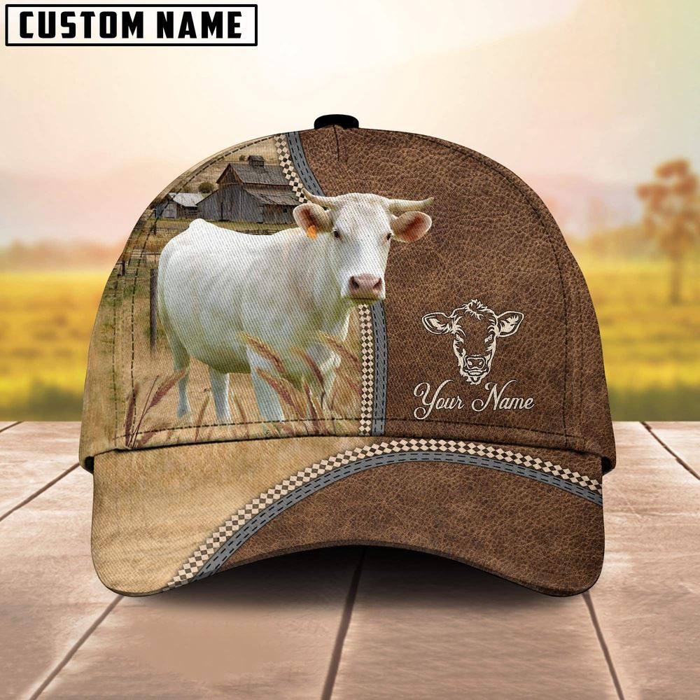 Personalized Name Charolais Farming Cap Farm Cap Farmer Baseball Cap Best Gifts For Farmers