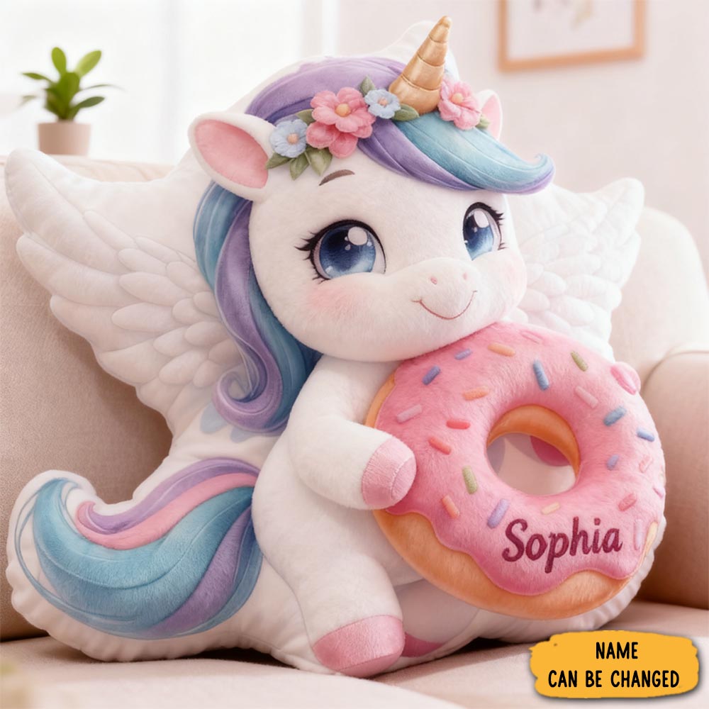 Personalized Name Graphic 3d Print Pillow Christmas Gift For Kids Birthday Gift