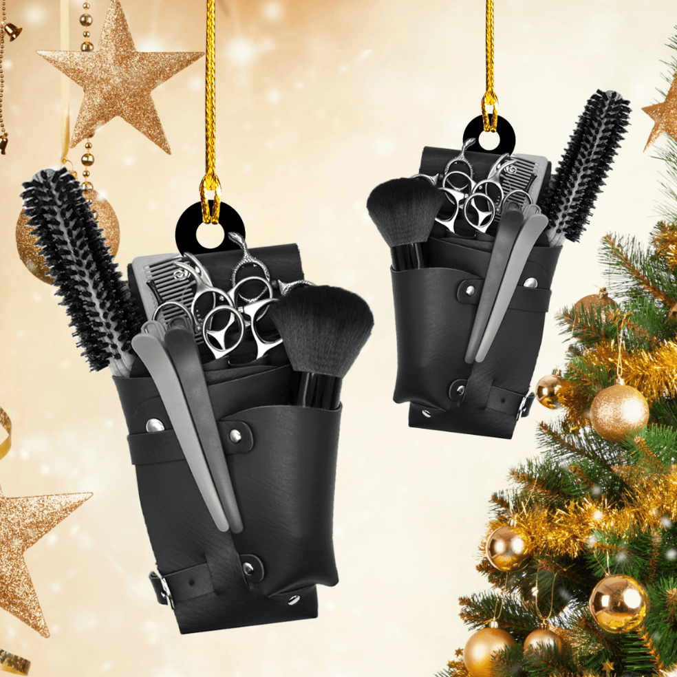 Personalized Name Hair Stylist Tool Christmas Ornament Gift for Hair Stylist