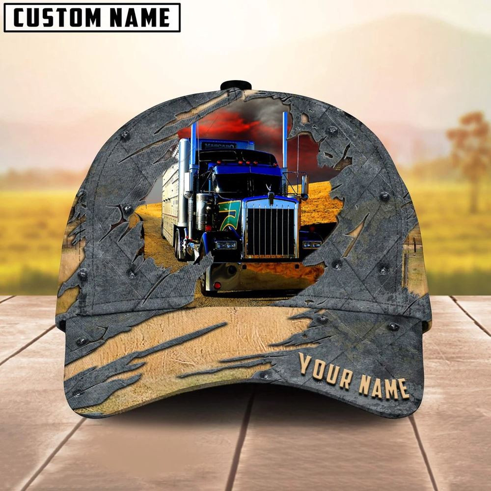 Personalized Name Red Sunset Trucker Classic Cap 2024 Farm Cap Farmer Baseball Cap