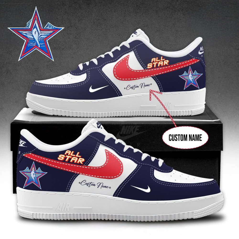 Personalized NBA All-Star 2025 San Francisco Bay Arena Air Force 1 Sneaker Fans Gifts