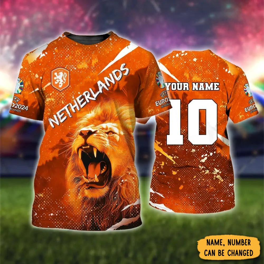 Personalized Netherlands Lions T-Shirt Netherlands World Cup 2026 Clothes Fan Gift