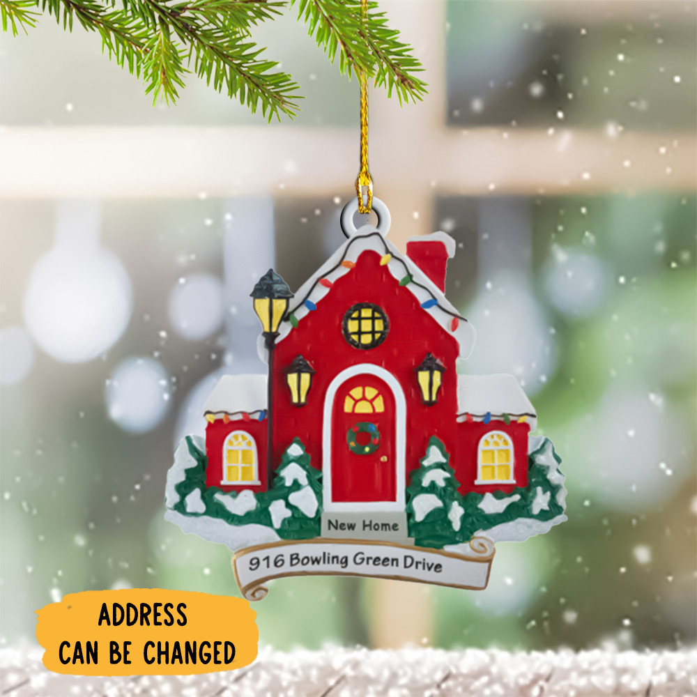 Personalized New Home Ornament First Christmas In New Home Ornament 2024 Family Gift