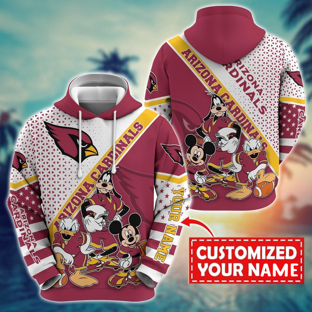 Personalized NFL Arizona Cardinals Character Cartoon Movie Hoodie Best Football Gifts