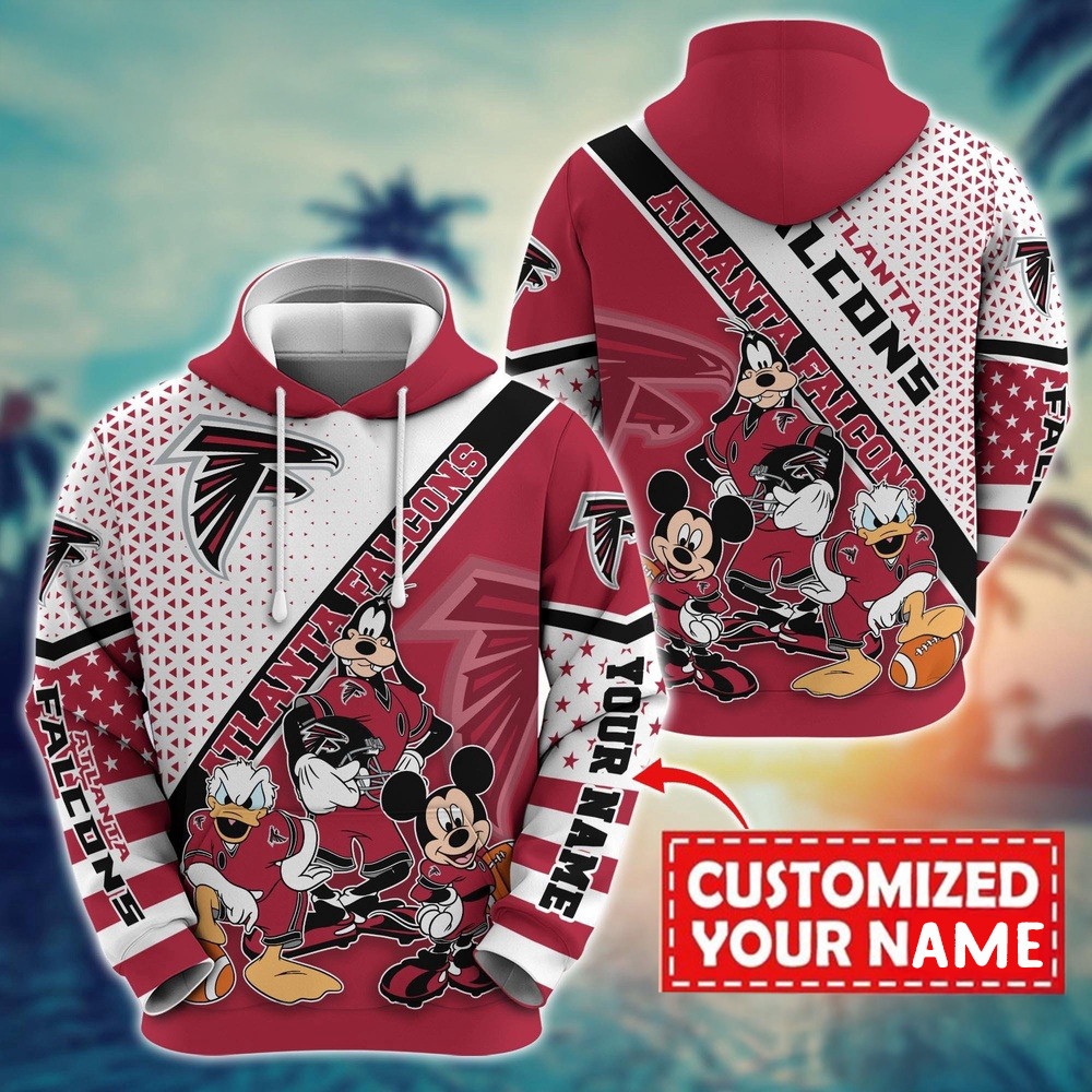 Personalized NFL Atlanta Falcons Character Cartoon Movie Hoodie Best Gift For Football Lovers