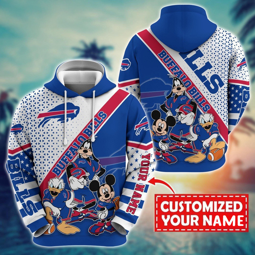 Personalized NFL Buffalo Bills Character Cartoon Movie Hoodie Unique Gifts For Football Fans