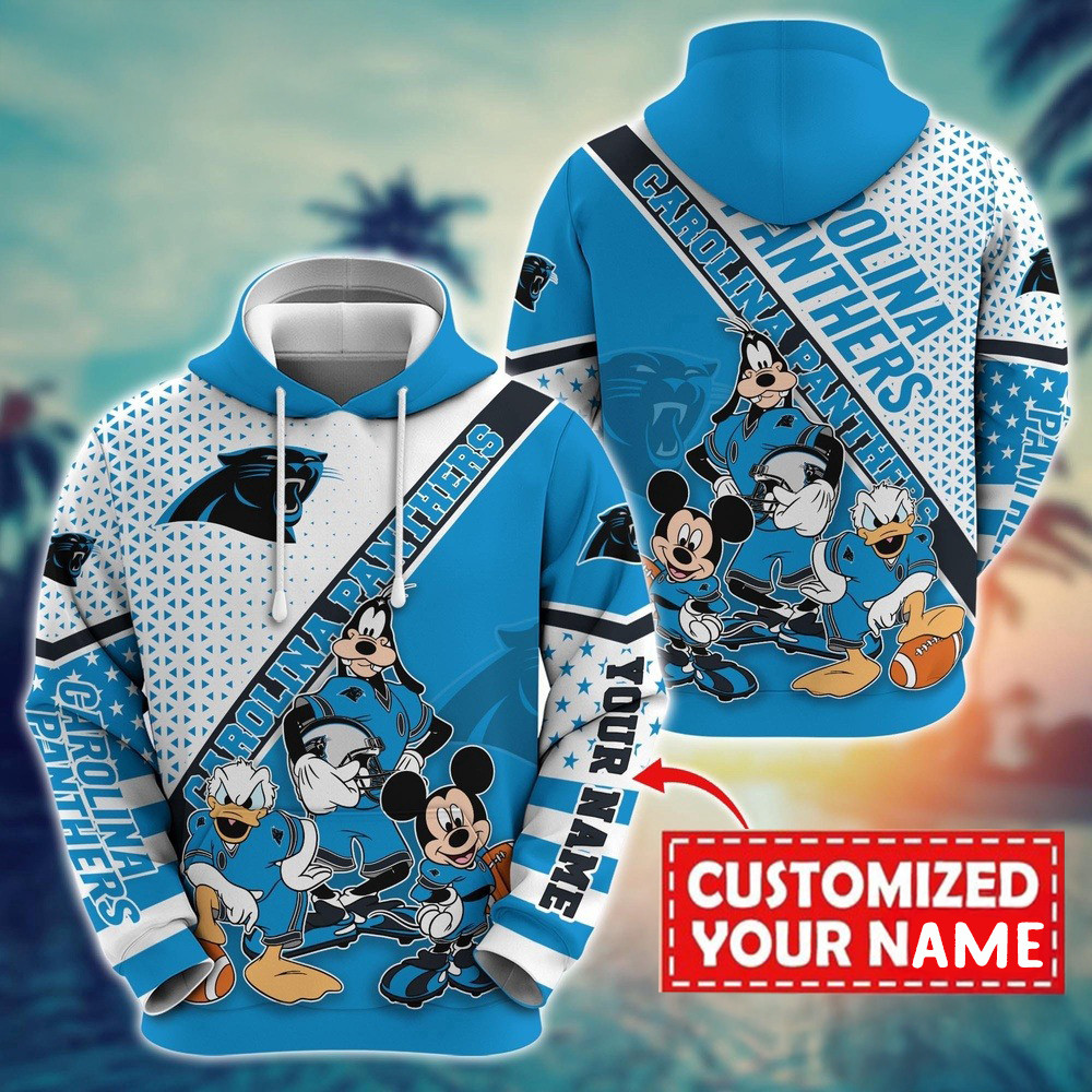 Personalized NFL Carolina Panthers Hoodie Character Cartoon Movie Unisex Hoodie