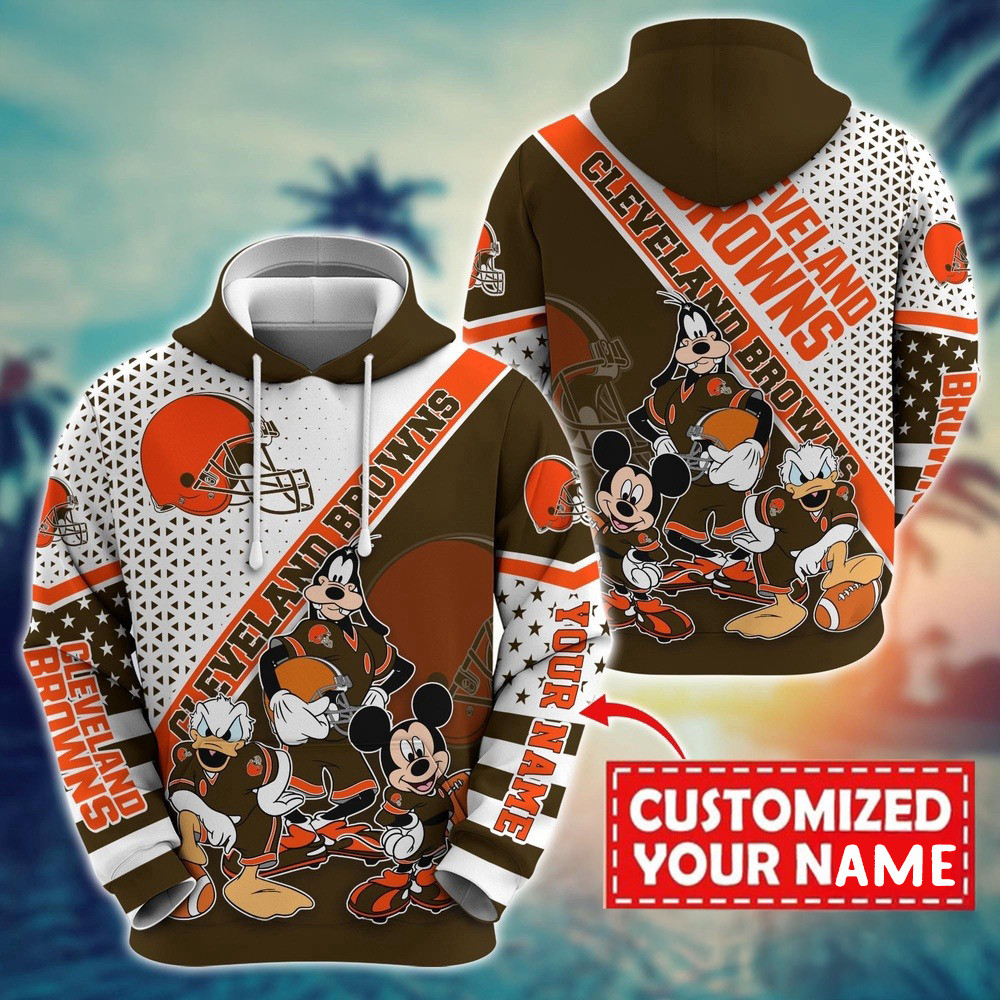 Personalized NFL Cleveland Browns Character Cartoon Movie Unisex Hoodie Best Football Gifts
