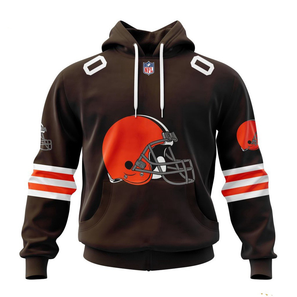 Personalized NFL Cleveland Browns Hoodie Football Fan Gift Ideas