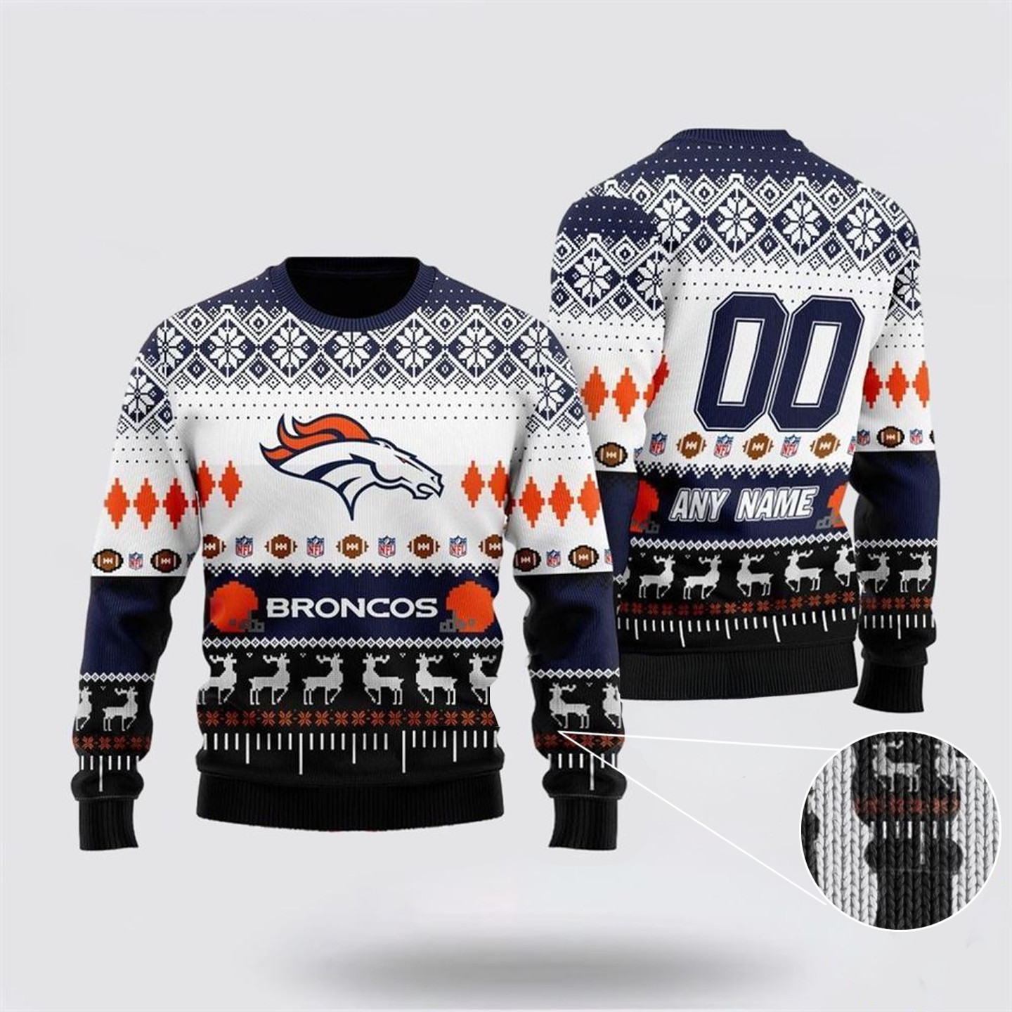 Personalized NFL Detroit Lions Ugly Christmas Sweater Perfect Gift For Football Fans