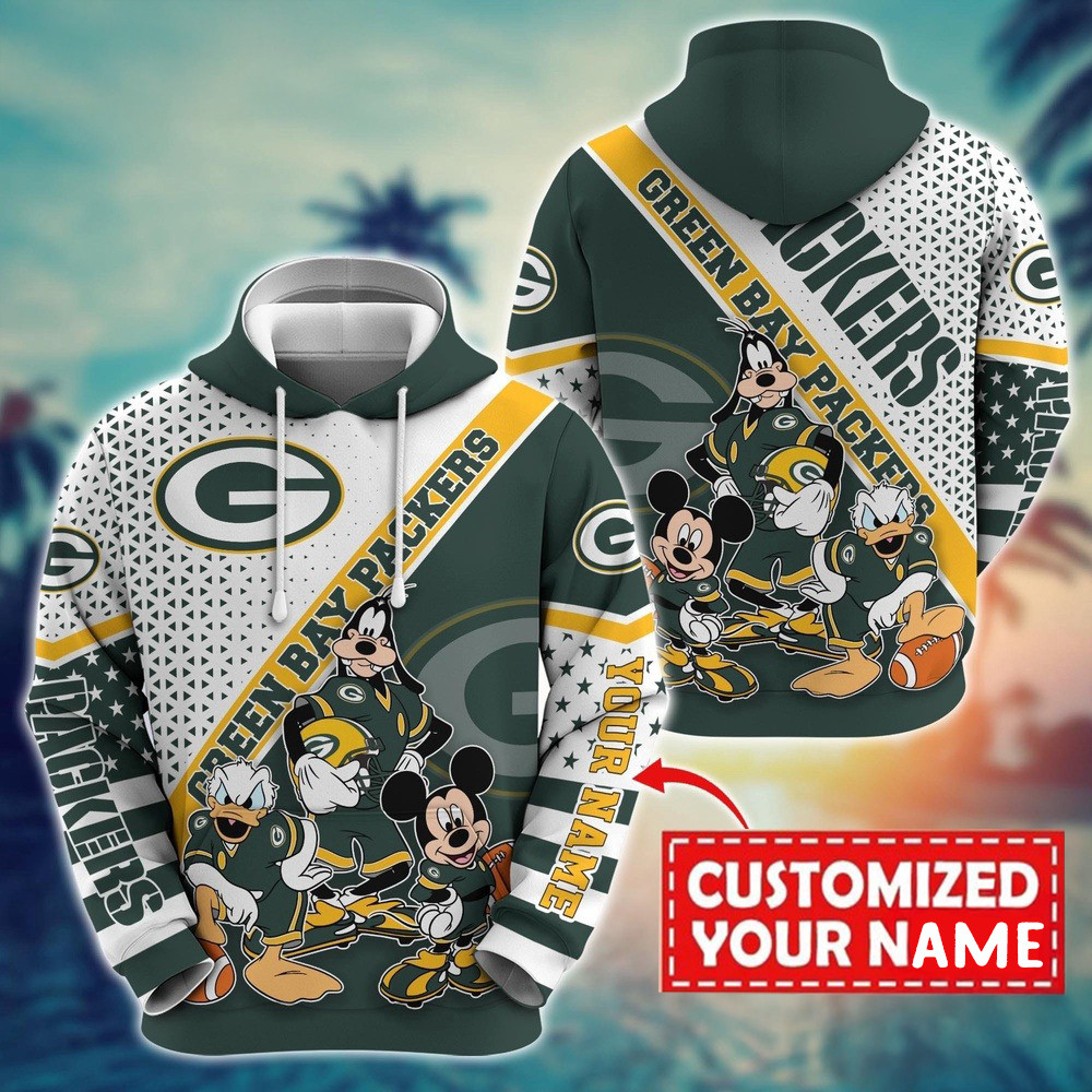 Personalized NFL Green Bay Packers Character Cartoon Movie Hoodie Football Fan Gift Ideas