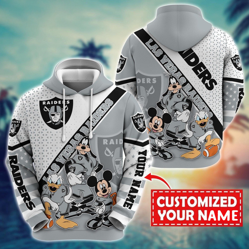 Personalized NFL Las Vegas Raiders Character Cartoon Movie Hoodie Gifts For Football Fan