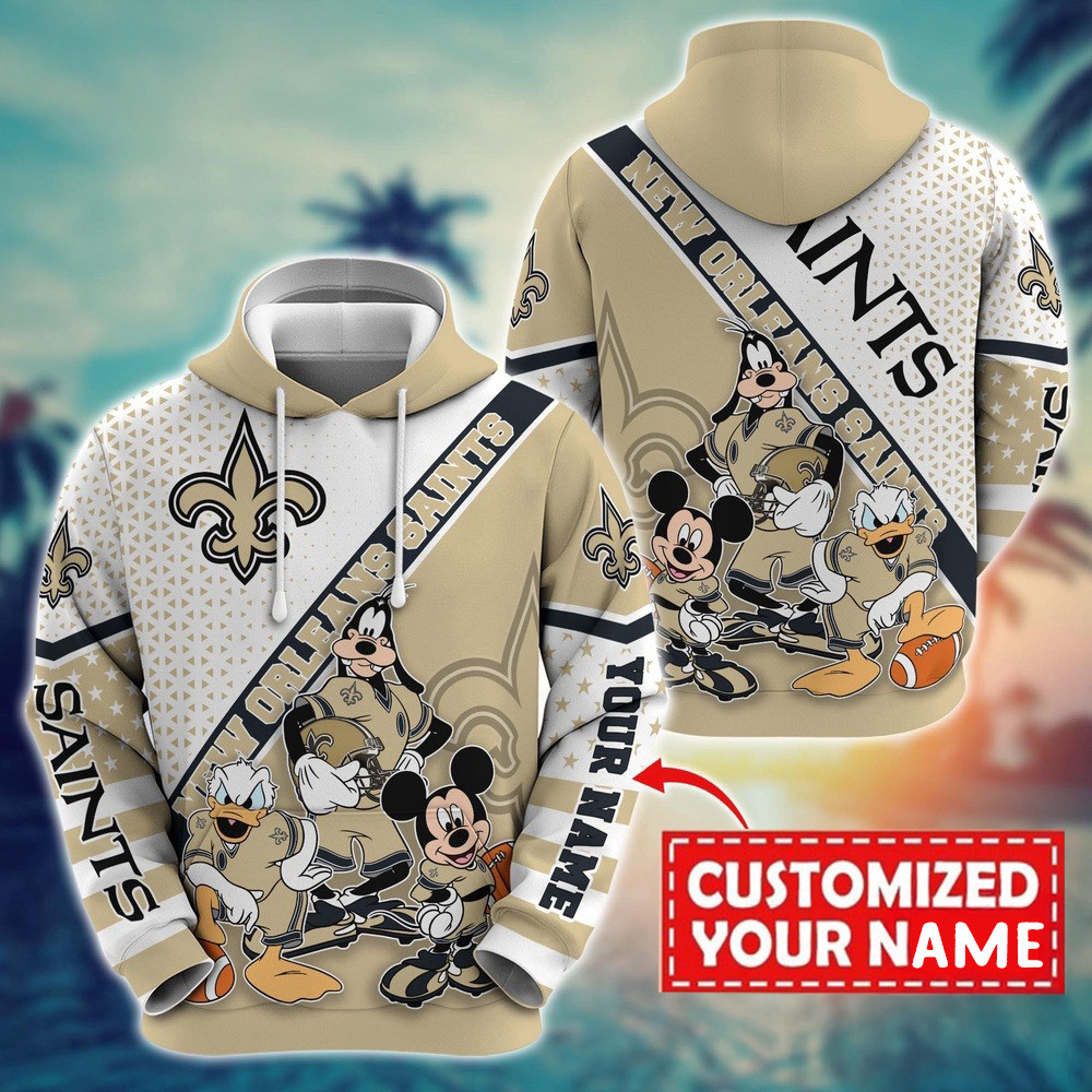 Personalized NFL New Orleans Saints Character Cartoon Movie Hoodie Presents For Football Fans