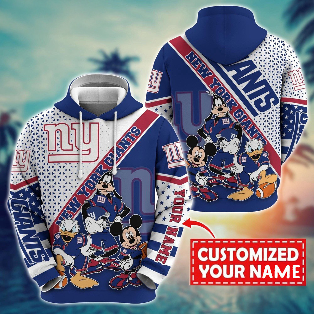 Personalized NFL New York Giants Character Cartoon Movie Hoodie Presents For Football Lovers