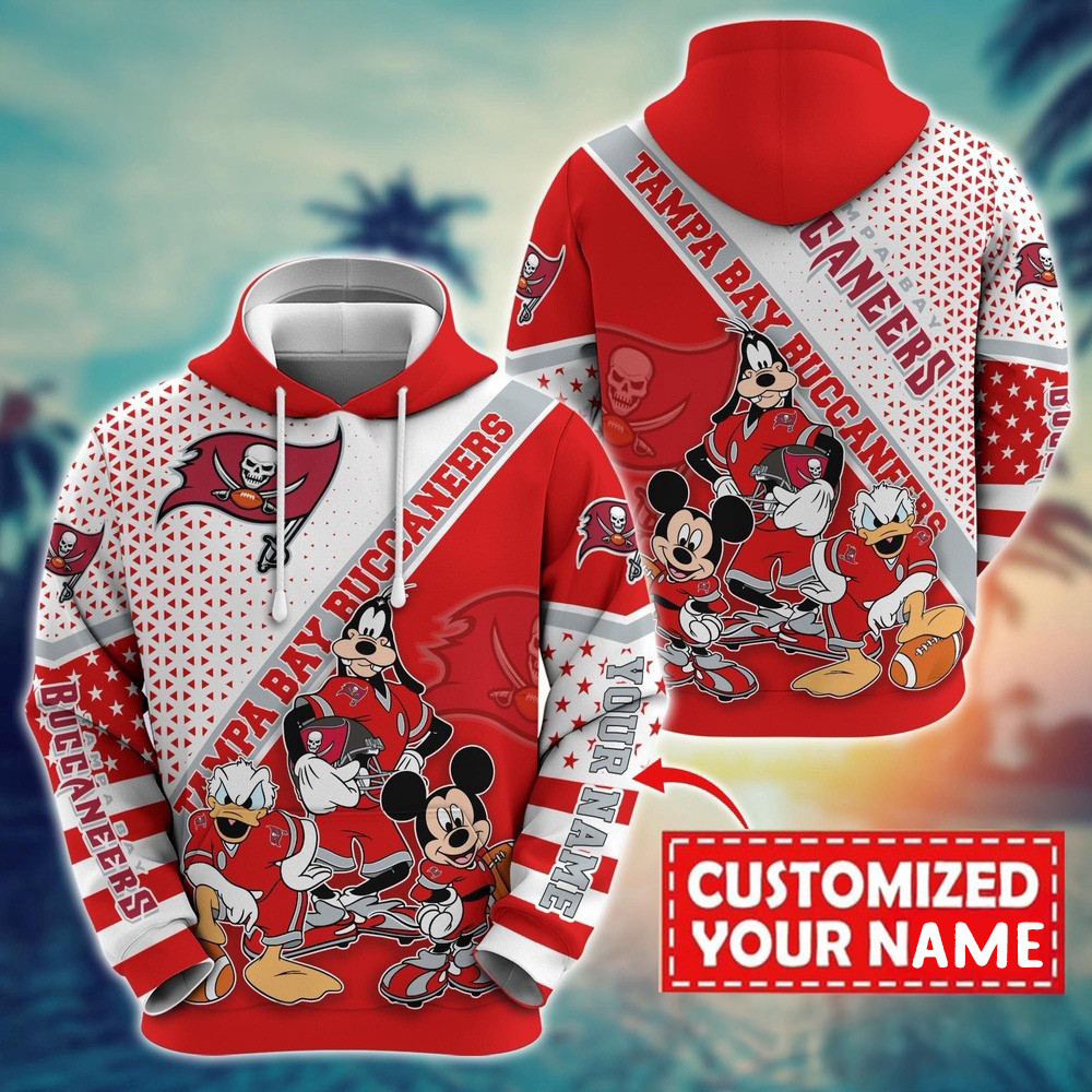 Personalized NFL Tampa Bay Buccaneers Character Cartoon Movie Hoodie Best Gifts For NFL Fans