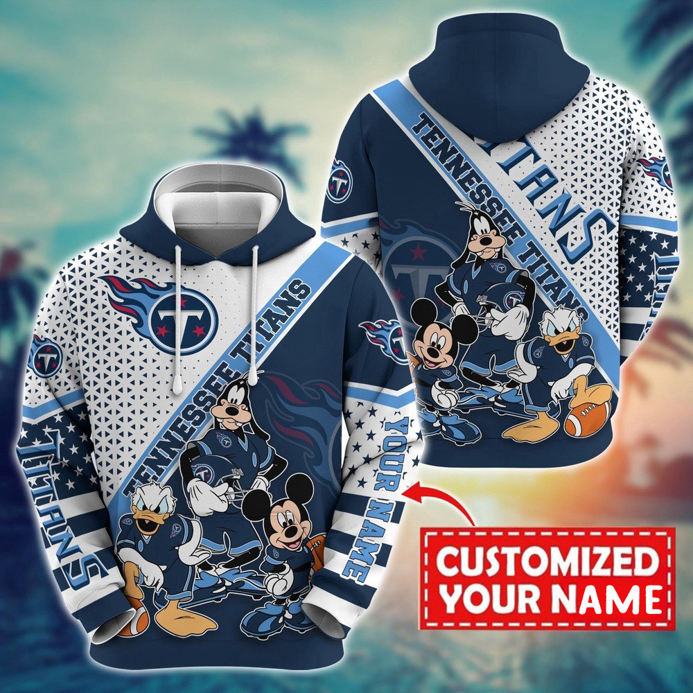 Personalized NFL Tennessee Titans Character Cartoon Movie Hoodie Gifts For Football Fan