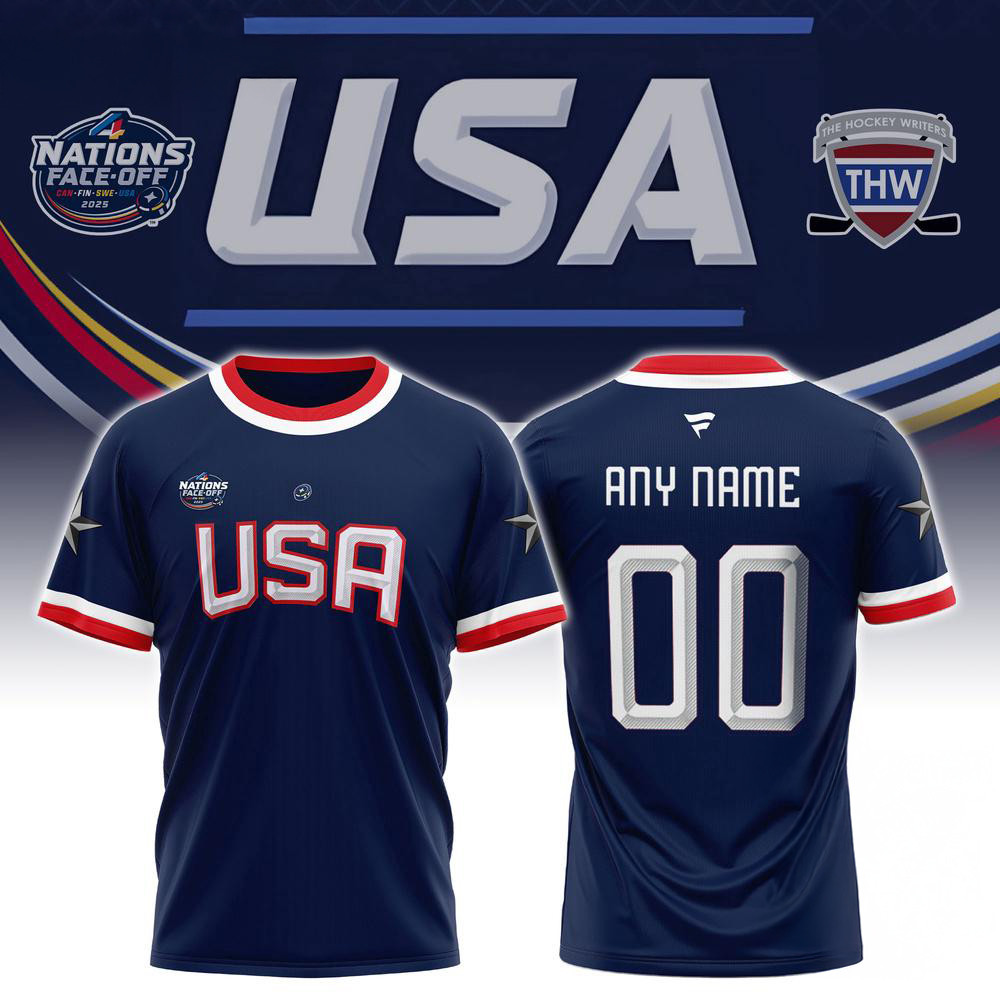 Personalized NHL 4 Nations Faceoff USA Shirt Gifts For Hockey Fans