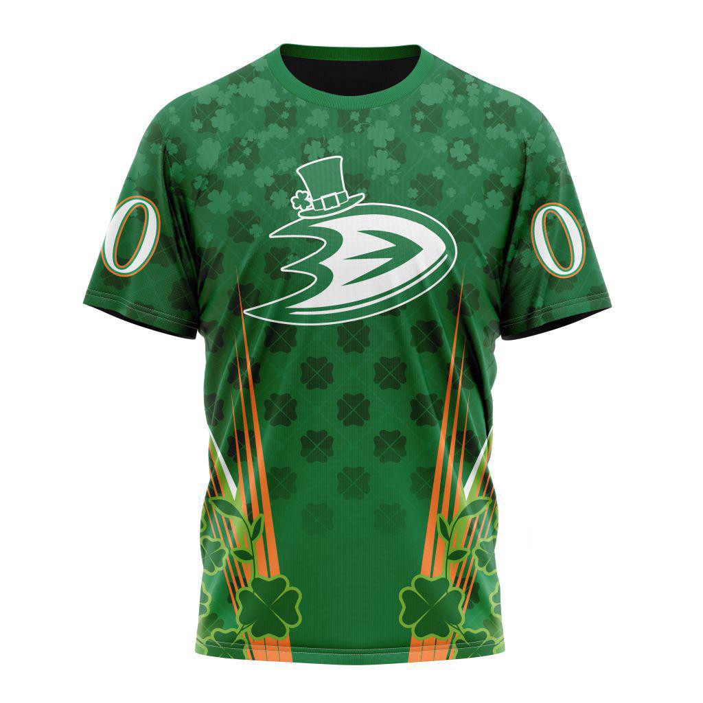 Personalized NHL Anaheim Ducks Special St. Patrick's Day Shirt Gifts For Ice Hockey Fans
