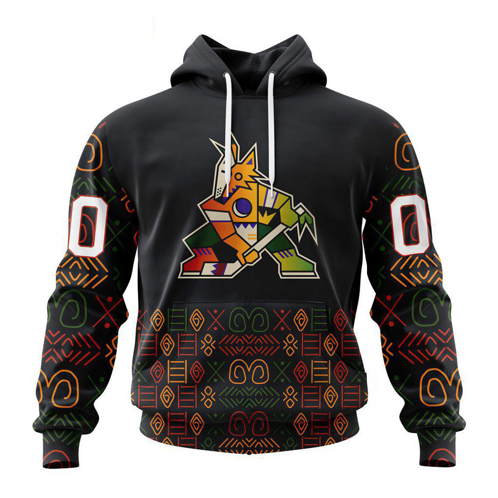 Personalized NHL Arizona Coyotes Hoodie For Black History Month Hockey Fan Gifts