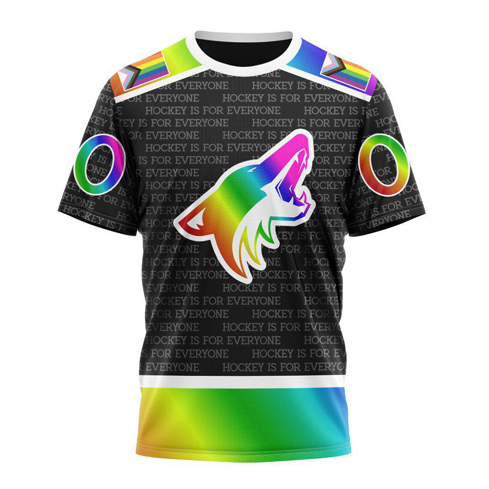 Personalized NHL Arizona Coyotes Special LGBT Pride Is For Everyone Hockey Shirt Fan Gifts
