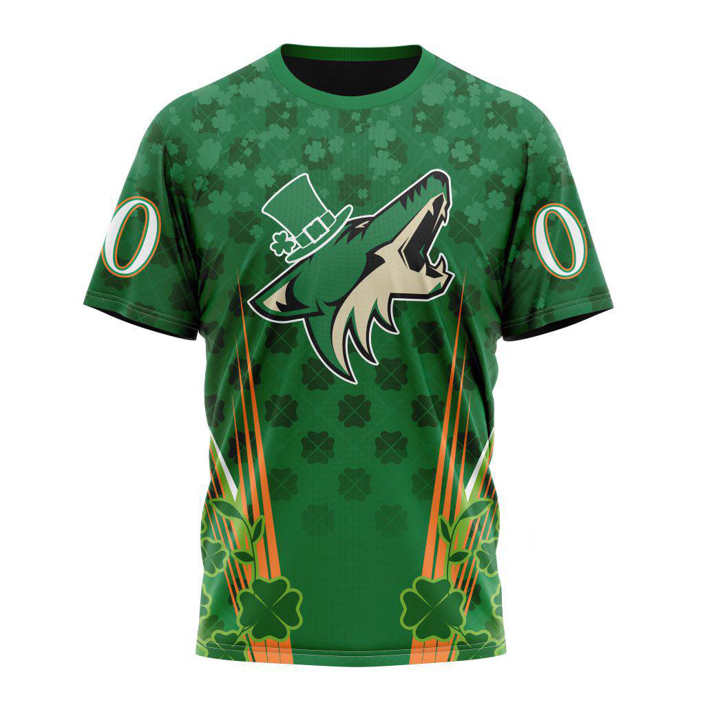 Personalized NHL Arizona Coyotes Special St. Patrick's Day Shirt Gifts For Fan