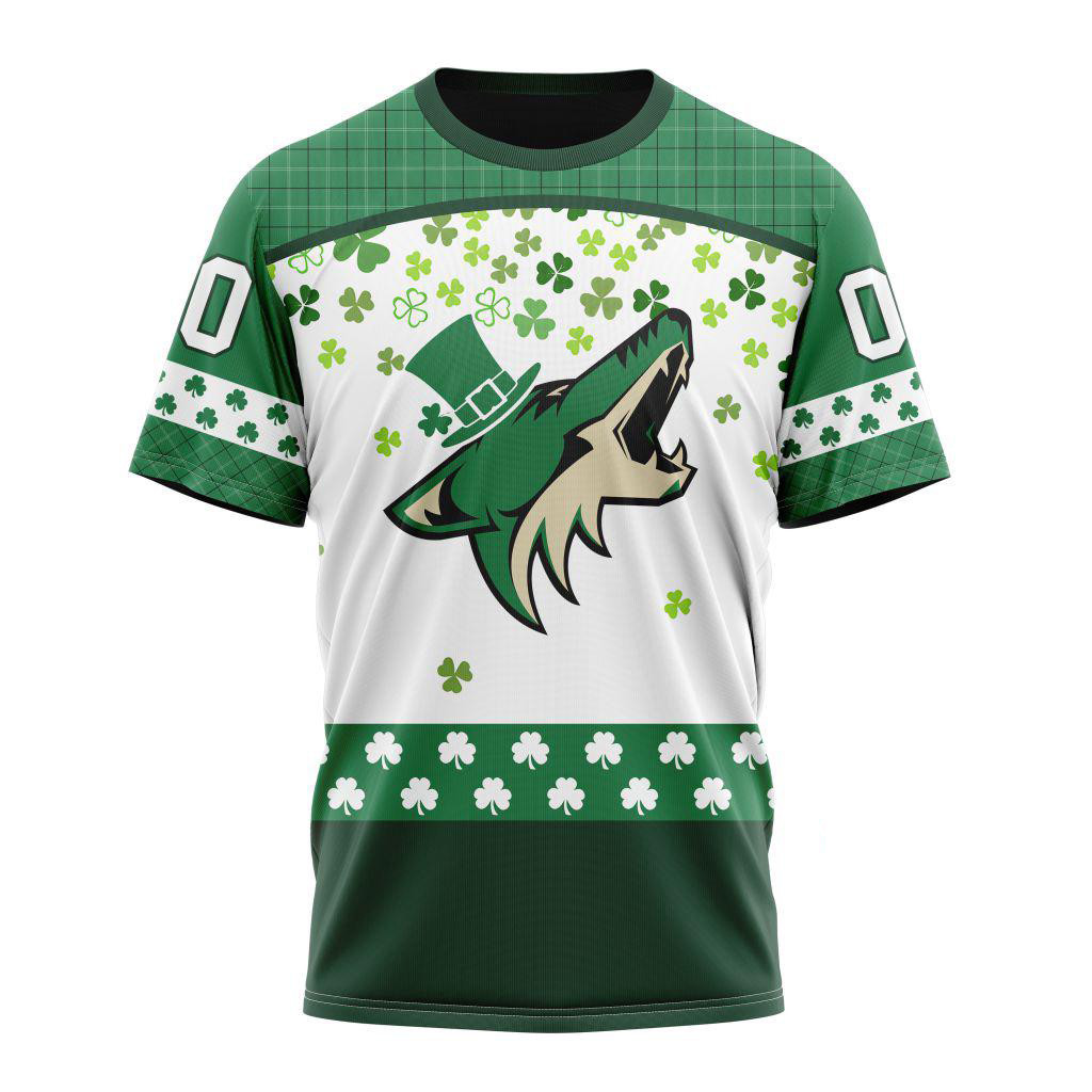 Personalized NHL Arizona Coyotes St. Patrick's Day Shirt Gifts For Hockey Lovers