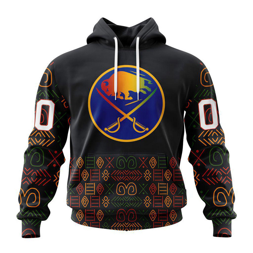 Personalized NHL Buffalo Sabres Hoodie Black History Month Hoodie Hockey Lover Fan Gift Ideas