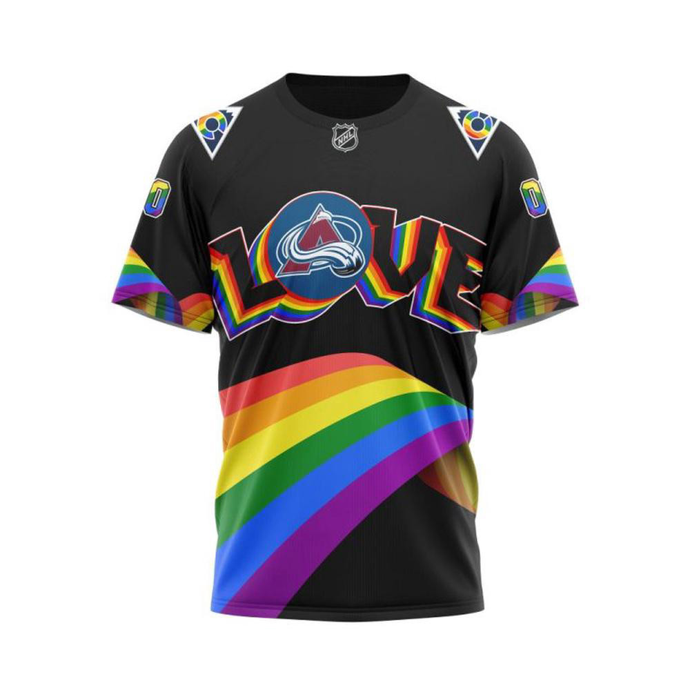 Personalized NHL Colorado Avalanche Lover LGBT Pride Month Shirt Birthday Gifts For Hockey Fans