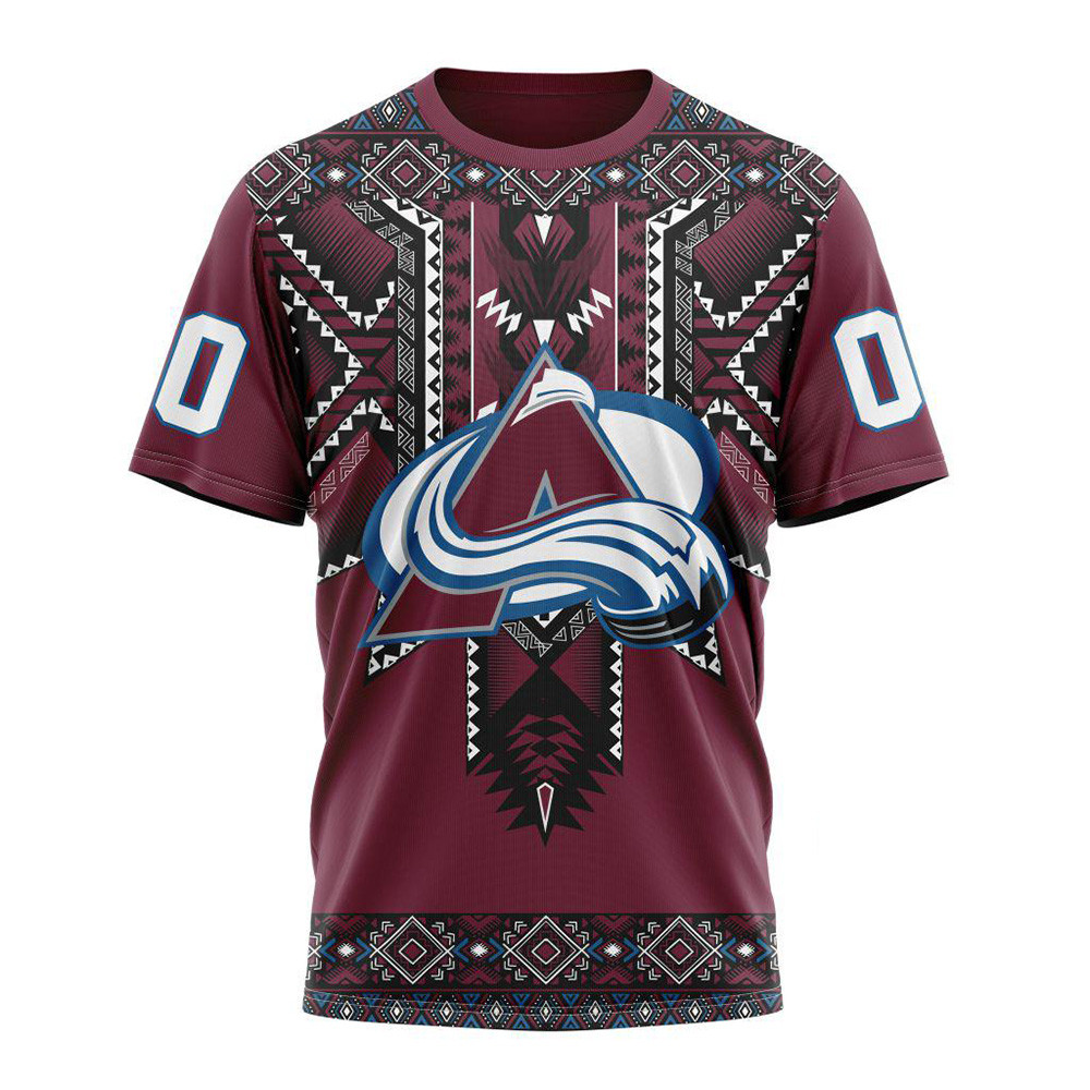 Personalized NHL Colorado Avalanche Native American Heritage Shirt For Hockey Fan Gifts