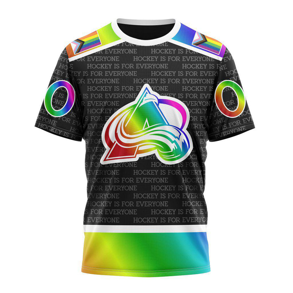 Personalized NHL Colorado Avalanche Special LGBT Pride Is For Everyone Hockey Shirt Fan Gift