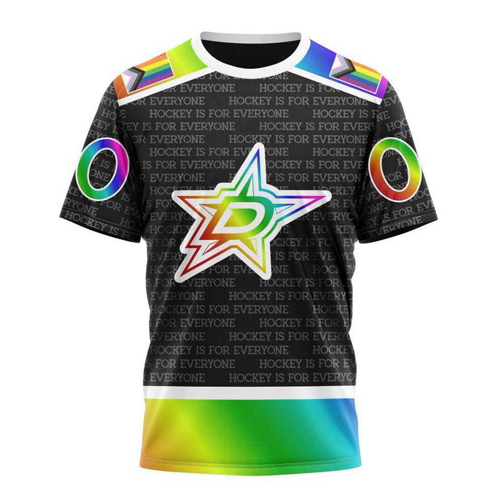 Personalized NHL Dallas Stars Special LGBT Pride Is For Everyone Hockey Shirt Gifts For Fan
