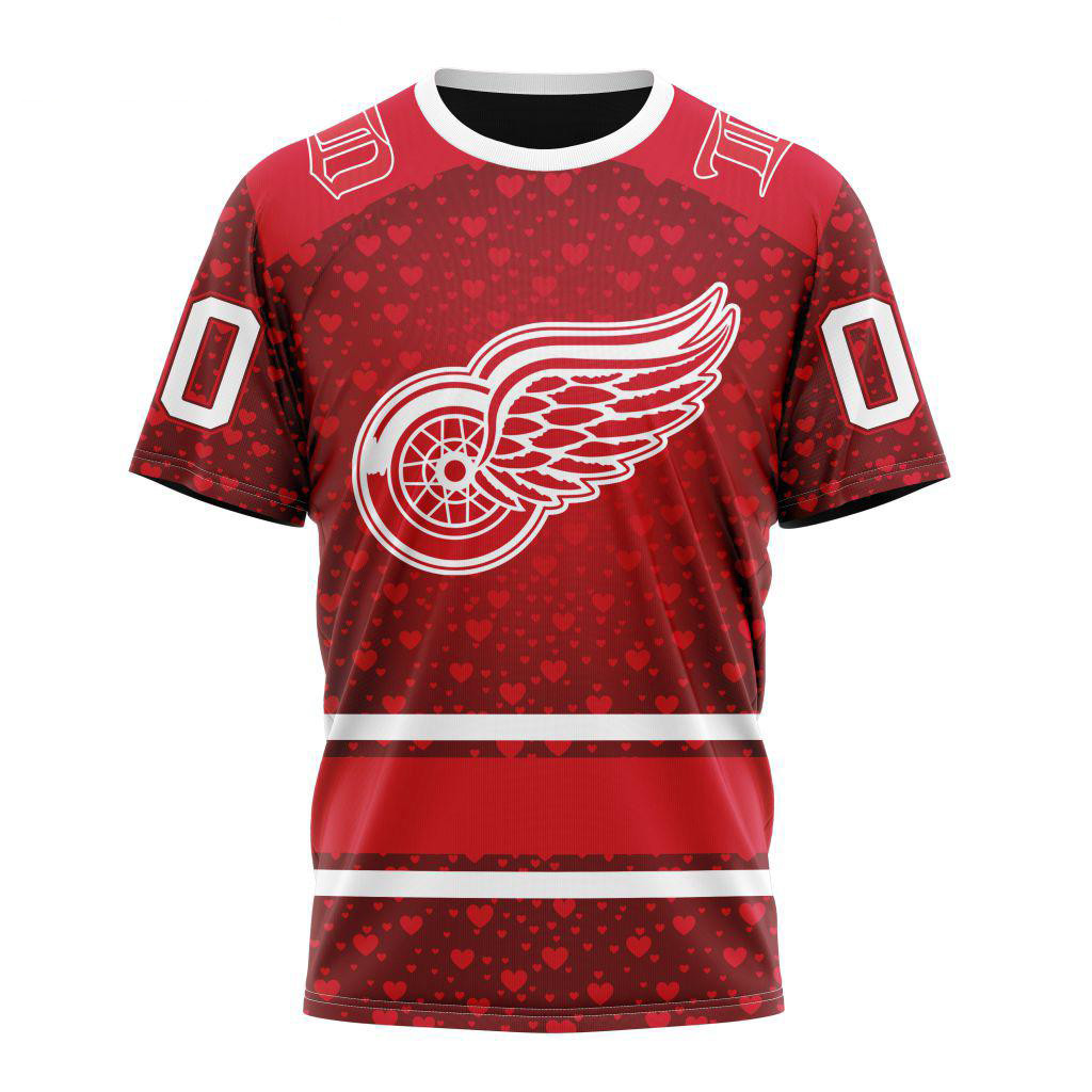 Personalized NHL Detroit Red Wings Hockey Team Shirt Gifts For Hockey Lovers