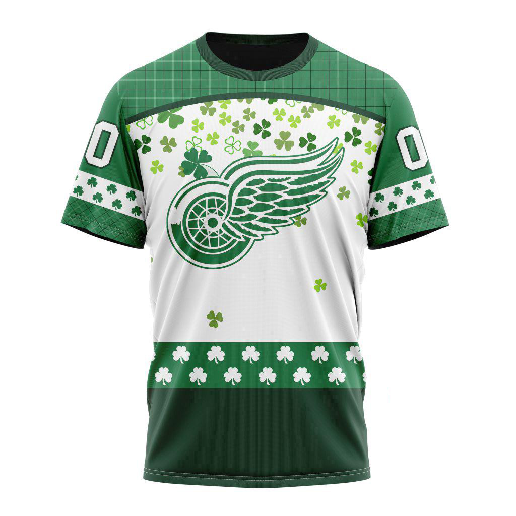 Personalized NHL Detroit Red Wings St. Patrick's Day Shirt Gifts For Hockey Lovers