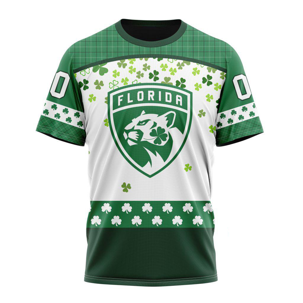 Personalized NHL Florida Panthers St. Patrick's Day Shirt Gifts For Hockey Fan