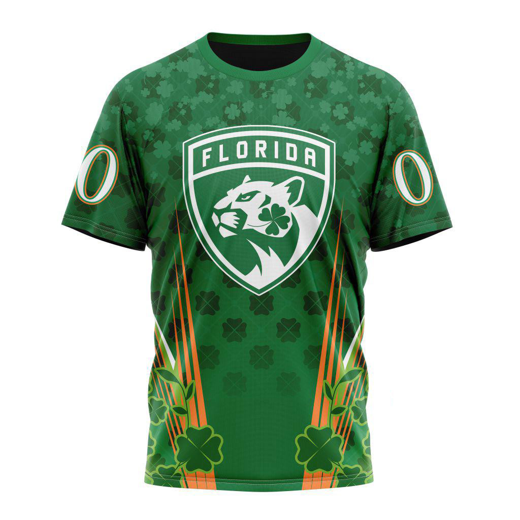 Personalized NHL Florida Panthers St. Patrick's Day Shirt Hockey Team T-Shirt For Fan